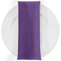 Premium Poly (Poplin) Table Napkin in Eggplant 1389