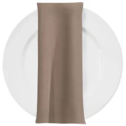 Premium Poly (Poplin) Table Napkin in Taupe 1188