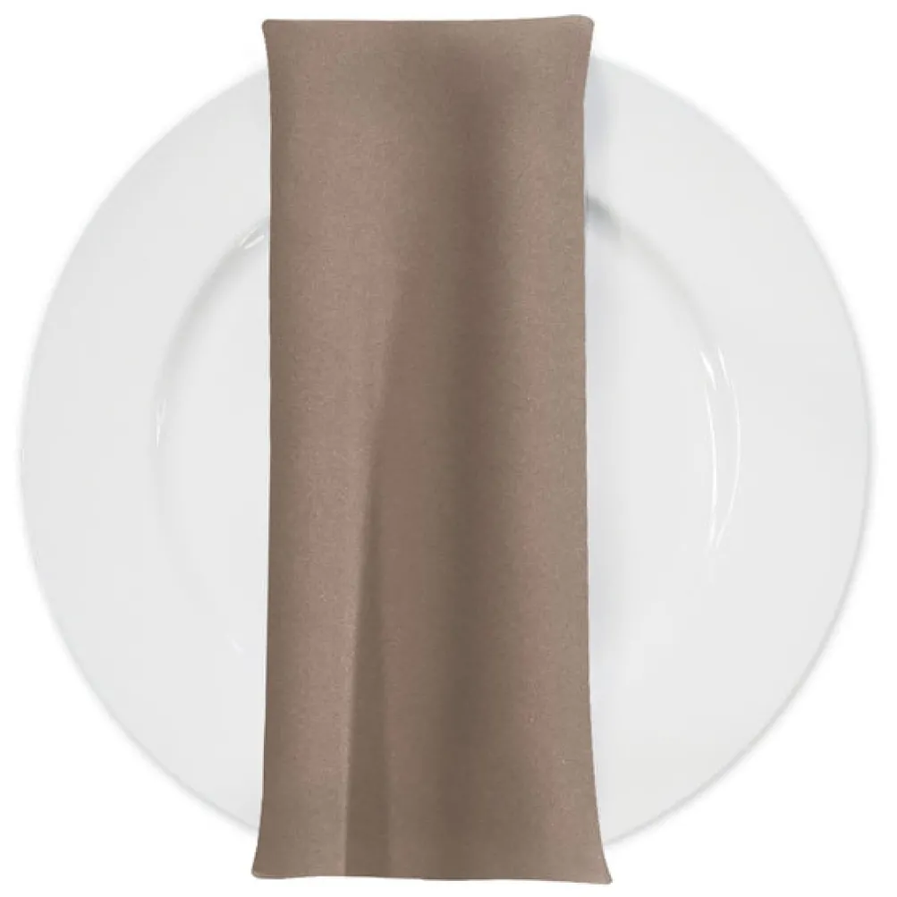 Premium Poly (Poplin) Table Napkin in Taupe 1188