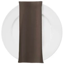 Premium Poly (Poplin) Table Napkin in Taupe P 2036