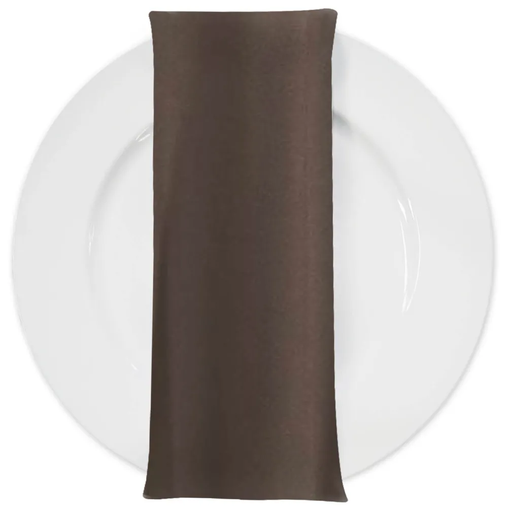 Premium Poly (Poplin) Table Napkin in Taupe P 2036