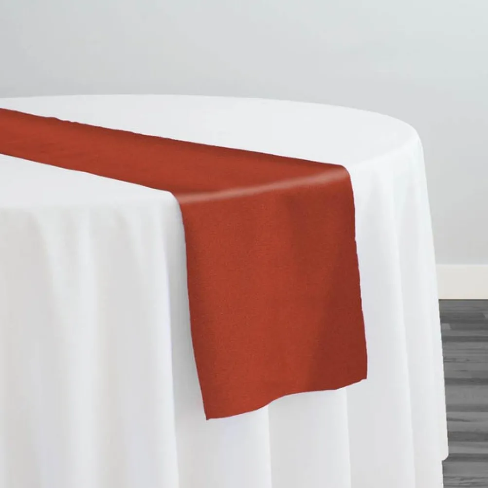 Premium Poly (Poplin) Table Runner in Rust 1351