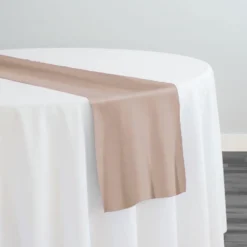 Premium Poly (Poplin) Table Runner in Stone 1775