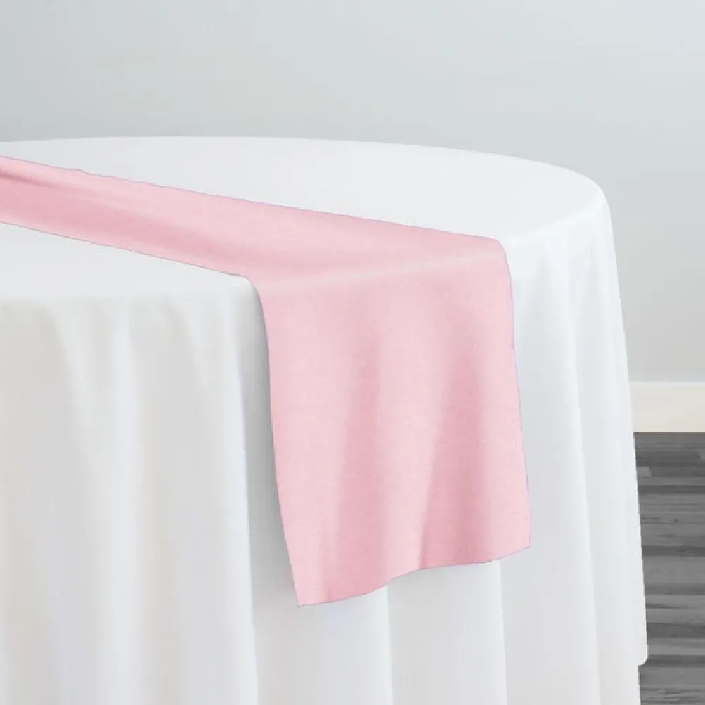 Premium Poly (Poplin) Table Runner in Pink Salmon 1720