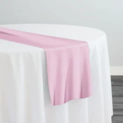 Premium Poly (Poplin) Table Runner in Pink 1156