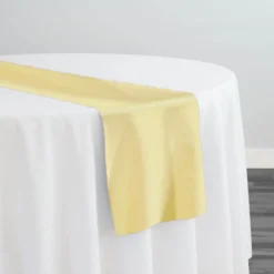 Premium Poly (Poplin) Table Runner in Yellow 1904