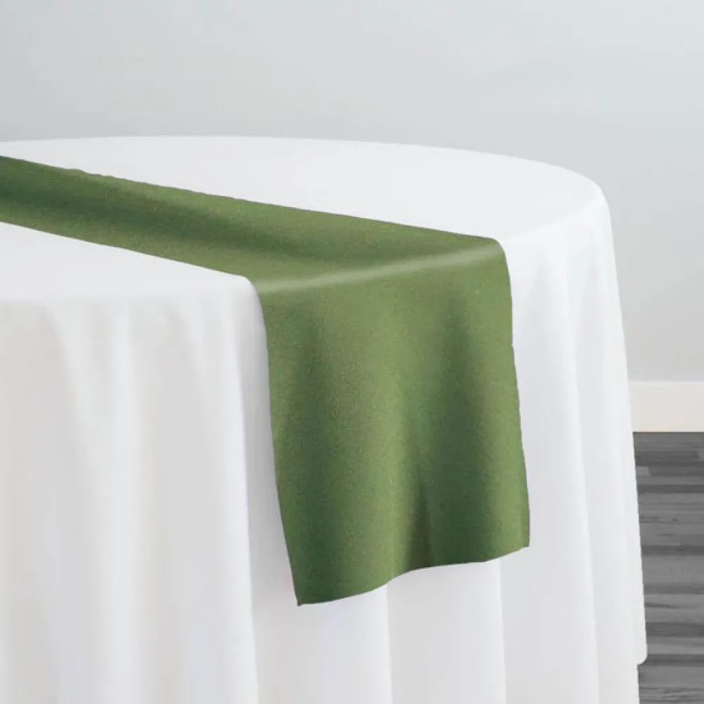 Premium Poly (Poplin) Table Runner in Olive 1335