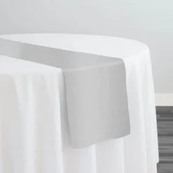 Premium Poly (Poplin) Table Runner in Off White 7105