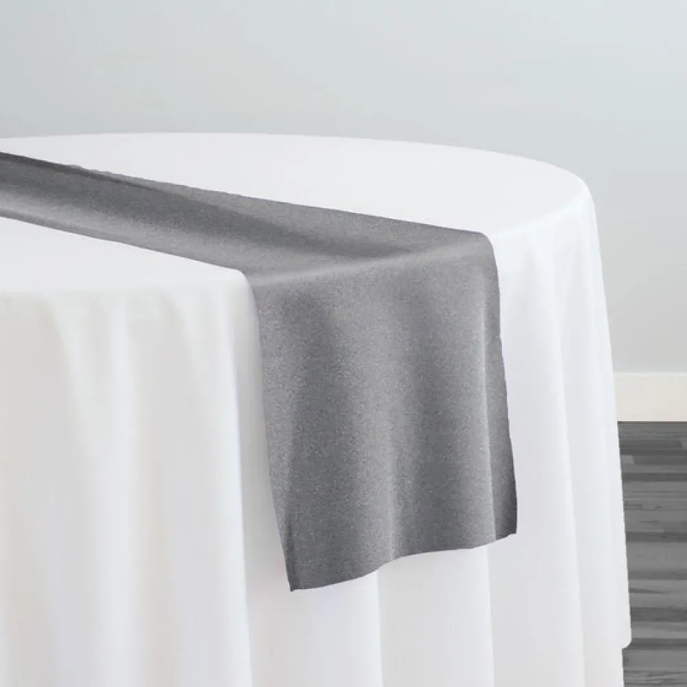 Premium Poly (Poplin) Table Runner in Gray 7312