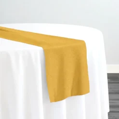 Premium Poly (Poplin) Table Runner in Gold L 1671