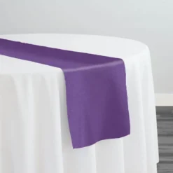 Premium Poly (Poplin) Table Runner in Eggplant 1389