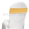 Premium Spandex Chair Band in Antique Gold