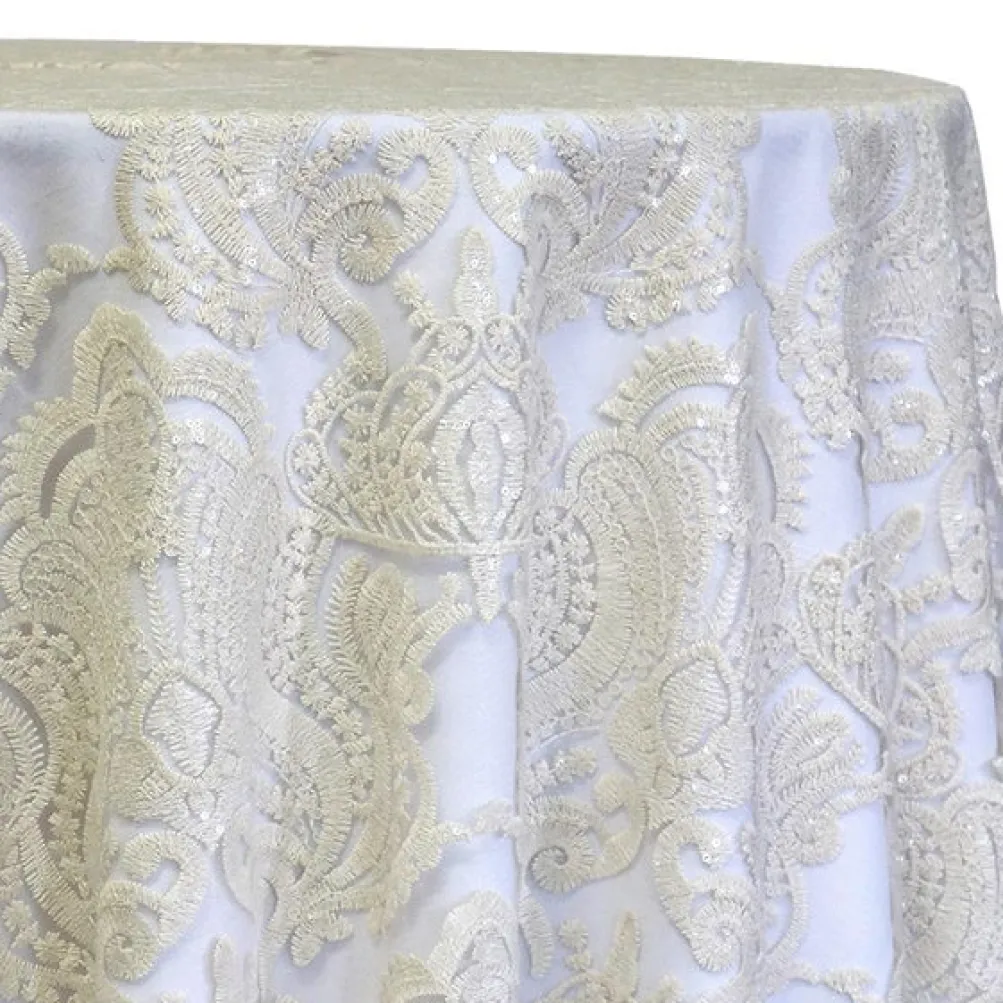 Princess Lace Table Linen in Ivory