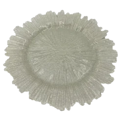 Reef - Glass Charger Plate in Pearl (Item # 0126)