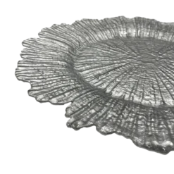 Reef - Glass Charger Plate in Silver (Item # 0126)