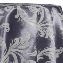 Regal Jacquard (Reversible) Table Linen in Purple Grey