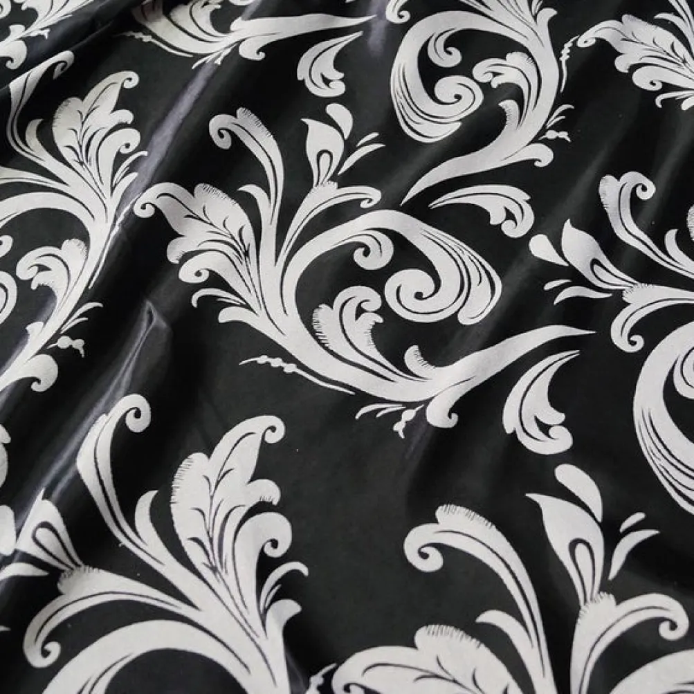 Regal Jacquard (Reversible) Table Linen in Black