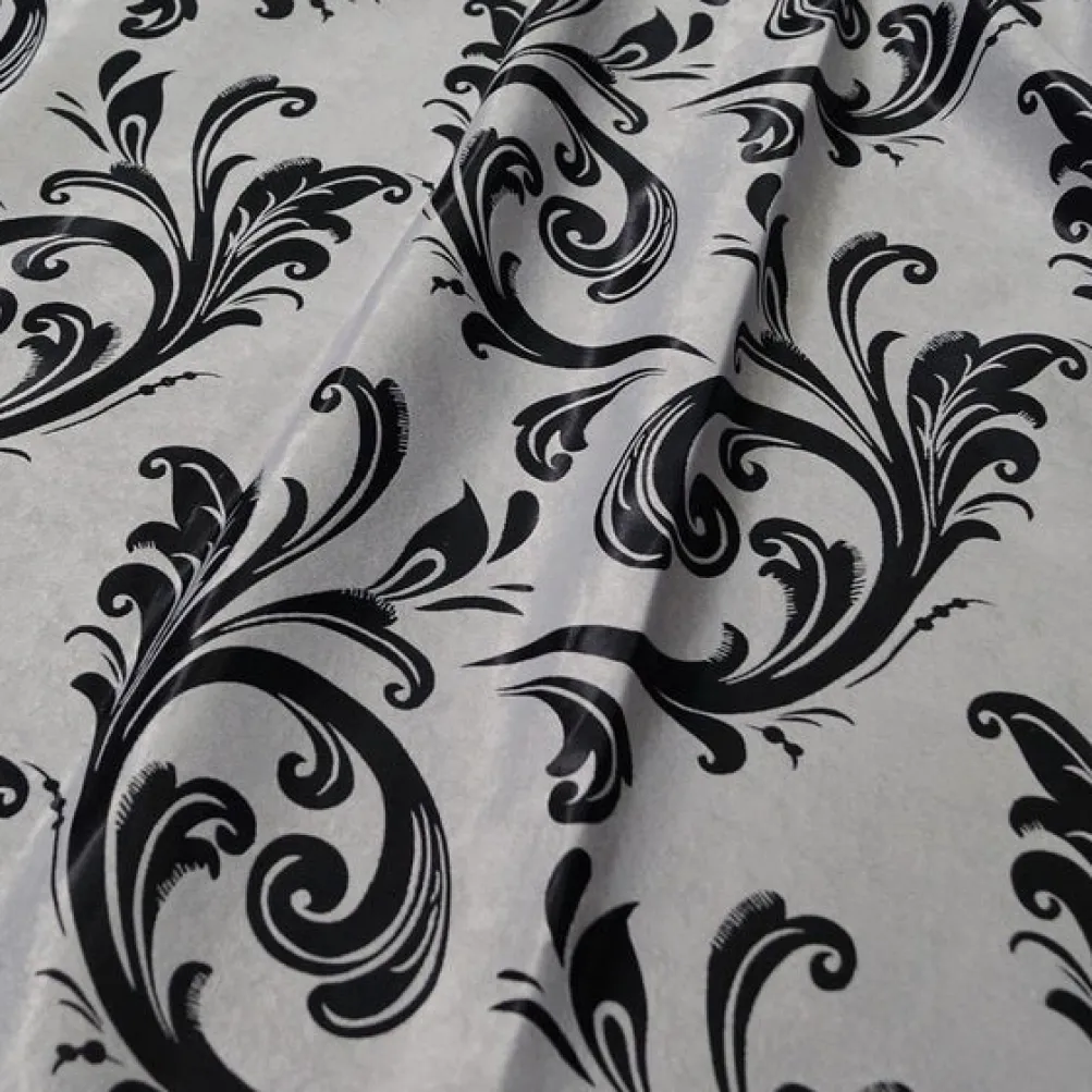 Regal Jacquard (Reversible) Table Linen in Black