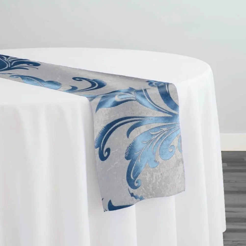 Regal Jacquard (Reversible) Table Runner in Turquoise
