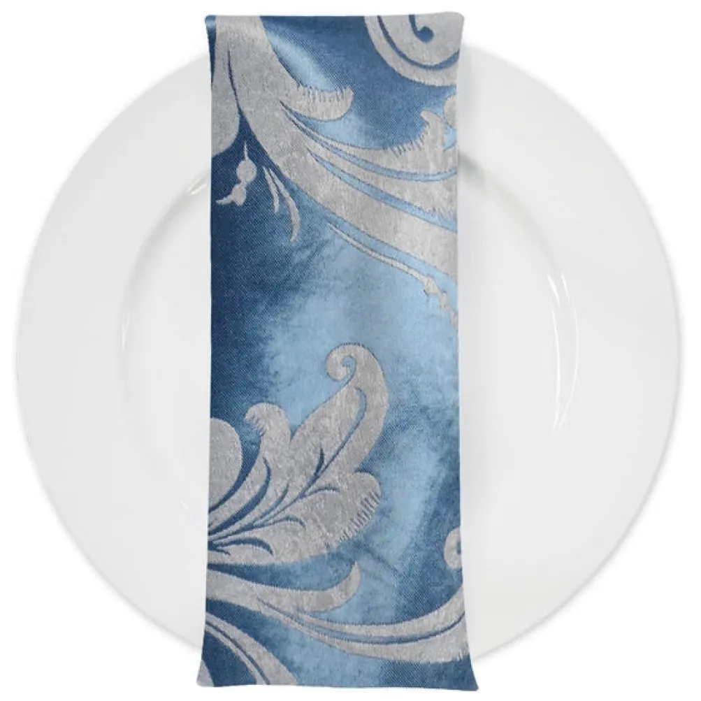 Regal Jacquard (Reversible) Table Napkin in Turquoise