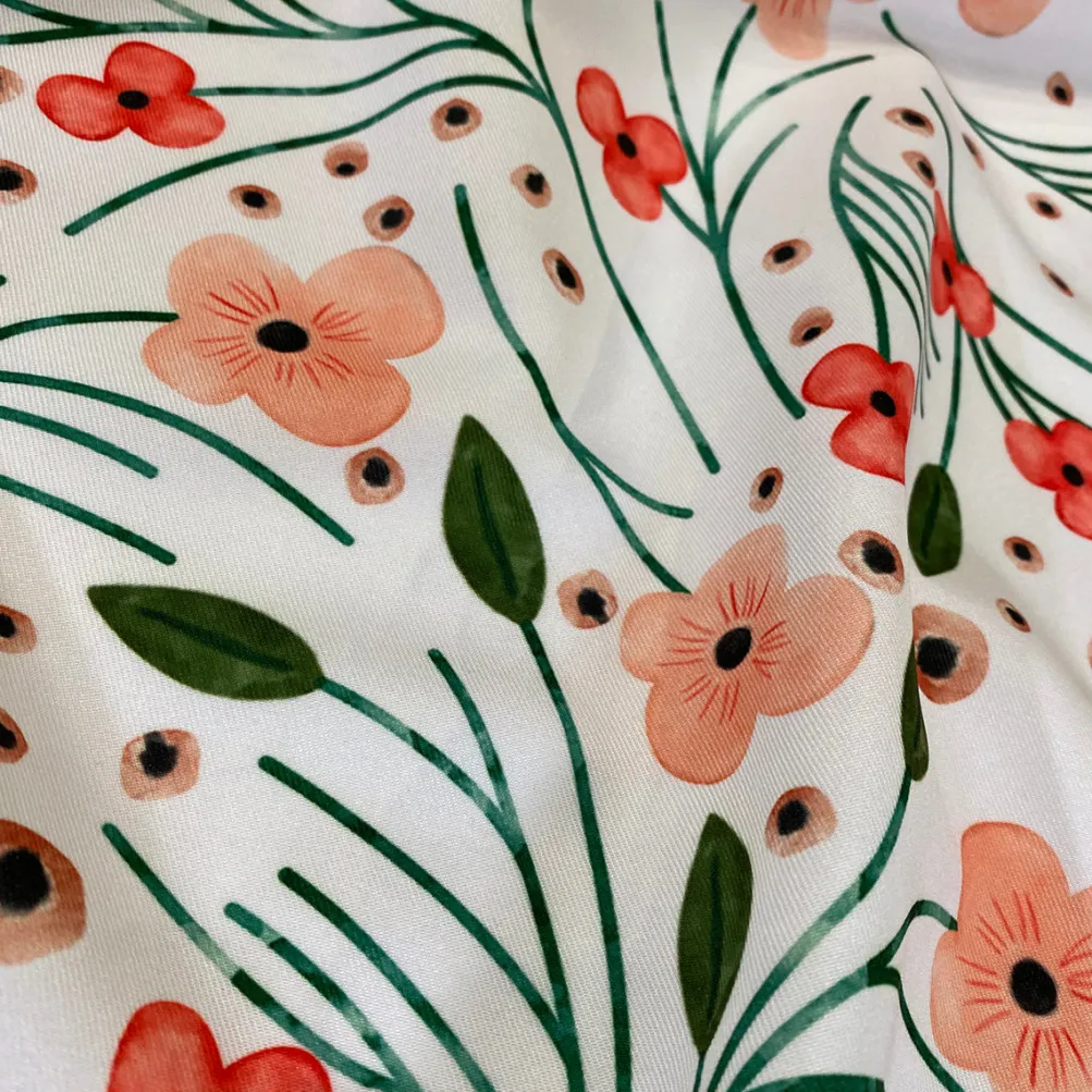 Retro Floral (Poly Print) Table Napkin