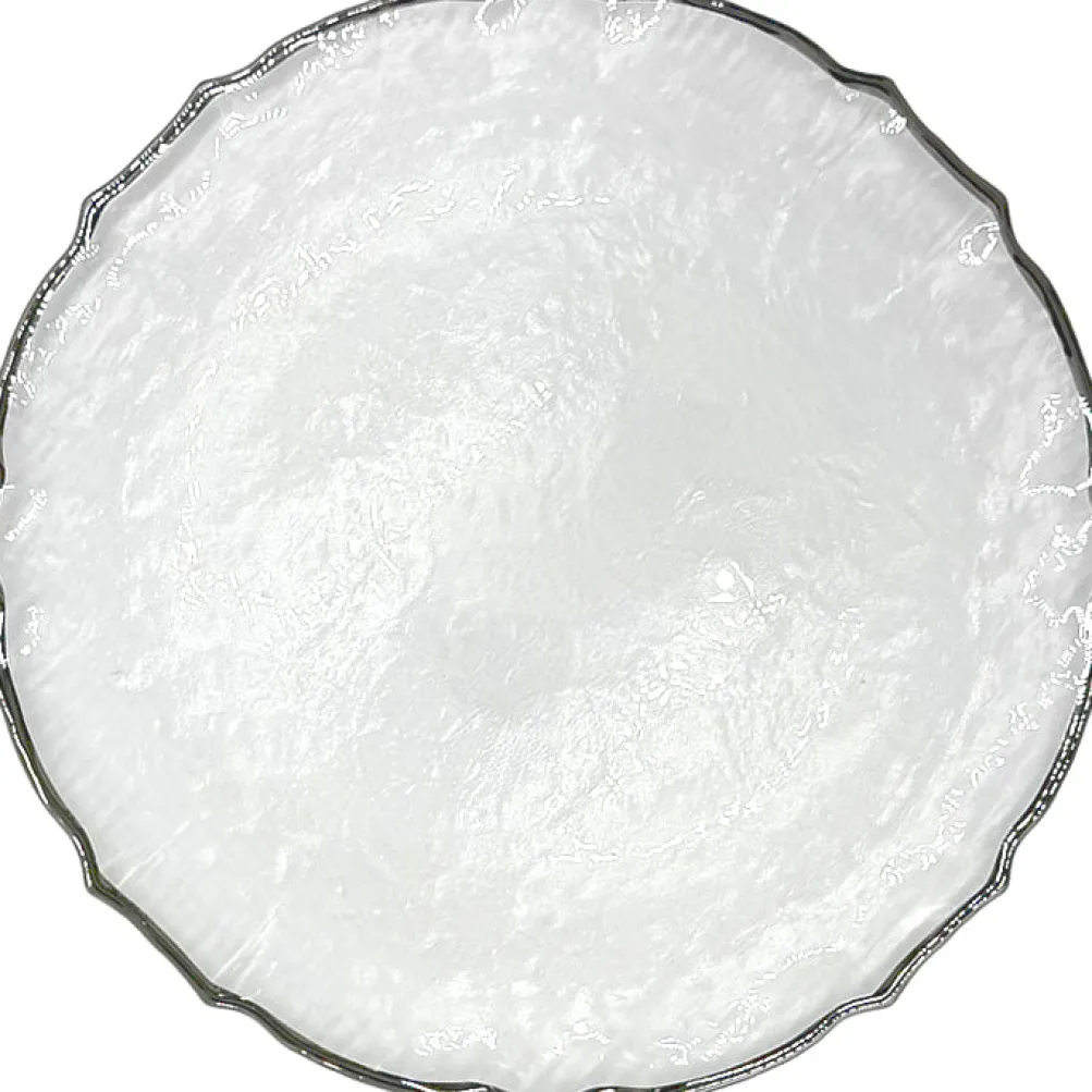Ribbon - Glass Charger Plate in Silver (Item # 0296)