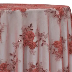 Ribbon Mesh Lace Table Linen in Blush