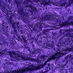 Rose Satin (3D) Table Linen in Purple