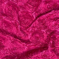 Rose Satin (3D) Table Runner in Fuchsia