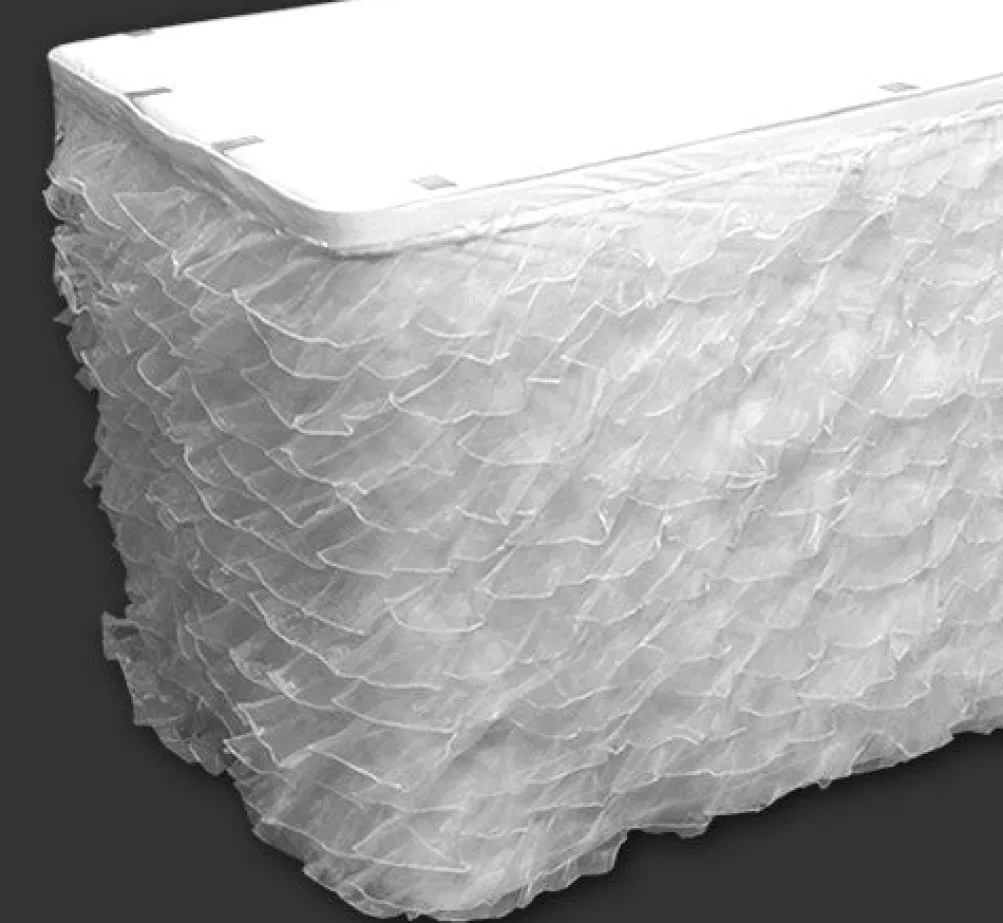 Ruffled Organza - Table Skirt (No Topper)