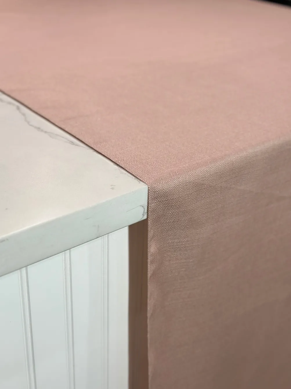 Rustic Linen Table Linen in Blush