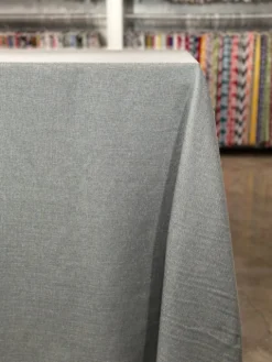 Rustic Linen Table Linen in Dark Grey