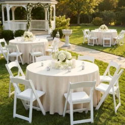Rustic Linen Table Linen in Off White