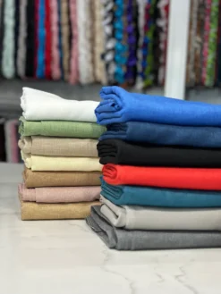 Rustic Linen Table Linen in Red