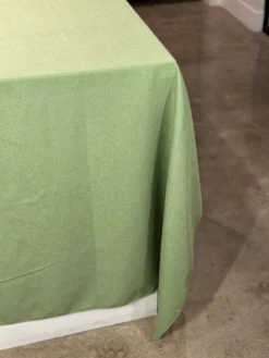 Rustic Linen Table Linen in Sage
