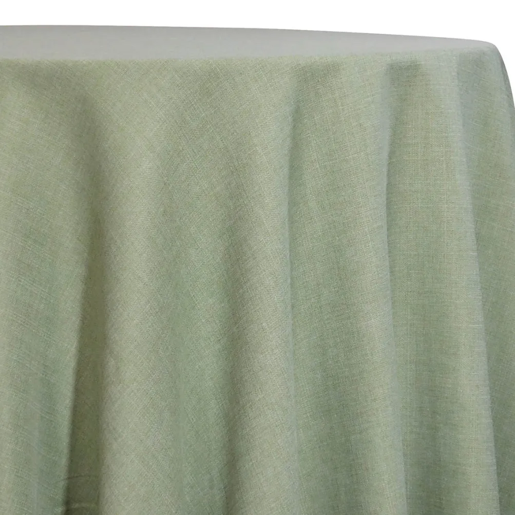 Rustic Linen Table Linen in Sage