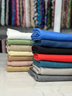 Rustic Linen Table Linen in Sage