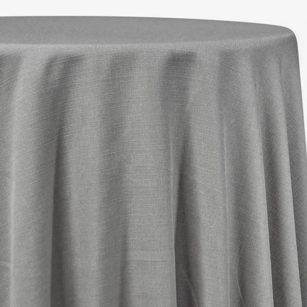 Rustic Linen Table Linen in Silver