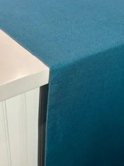 Rustic Linen Table Linen in Teal