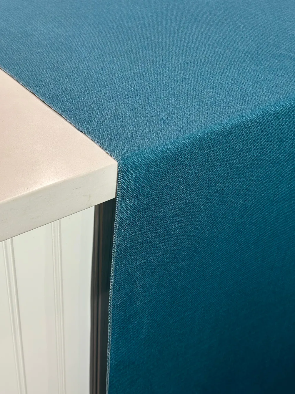 Rustic Linen Table Linen in Teal