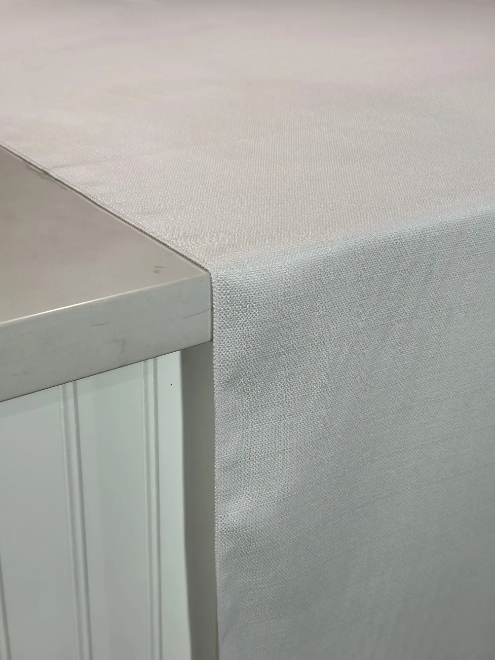 Rustic Linen Table Linen in White
