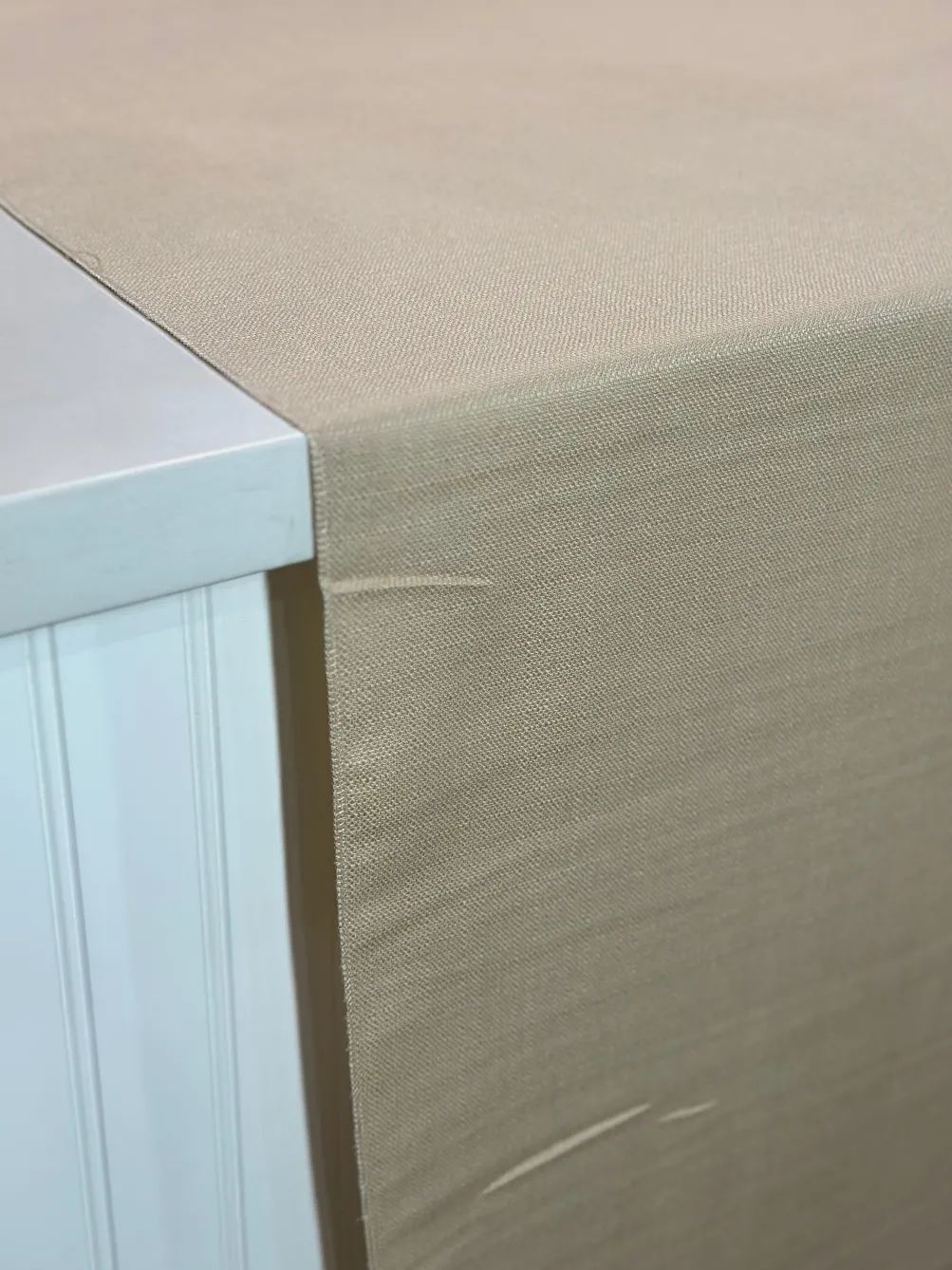 Rustic Linen Table Linen in Wheat