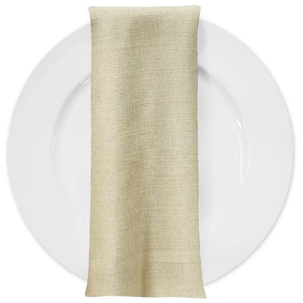 Rustic Linen Table Napkin in Ivory