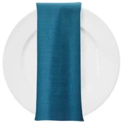 Rustic Linen Table Napkin in Teal