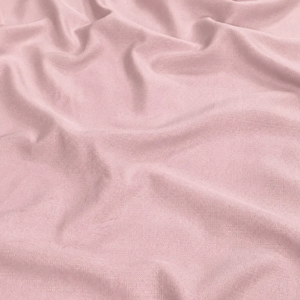 Rustic Linen Table Runner in Lt Pink