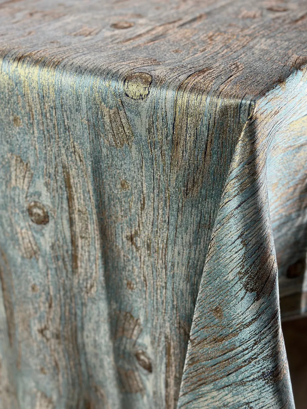 Sahara Jacquard Table Linen in Turquoise