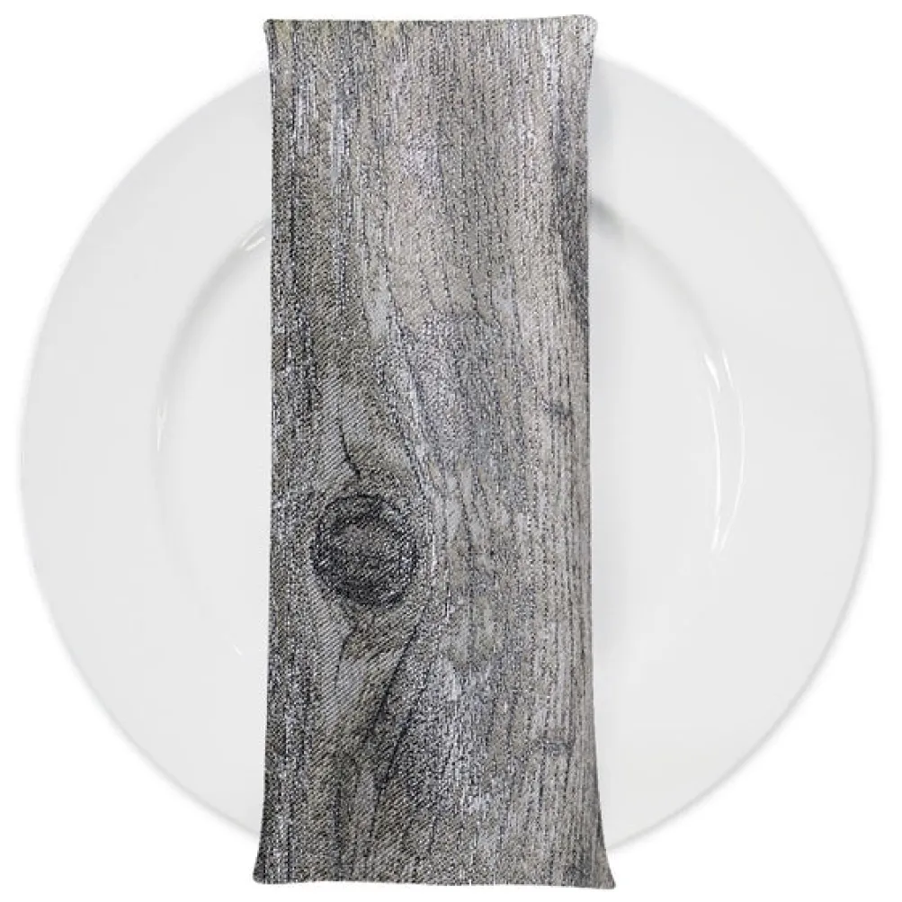 Sahara Jacquard Table Napkin in Grey
