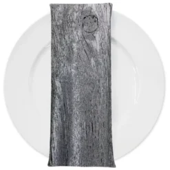 Sahara Jacquard Table Napkin in Silver