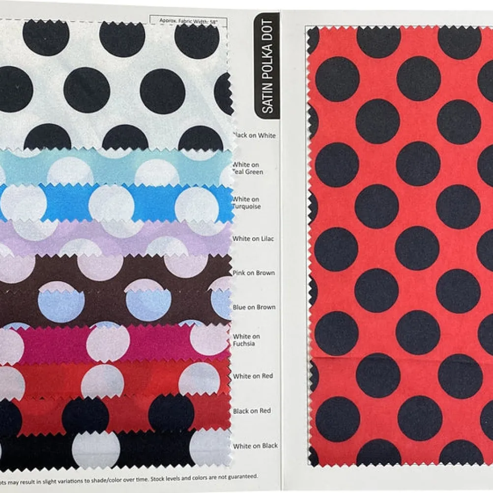 Satin Polka Dot Table Napkin in White and Lilac