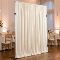 Scuba (Wrinkle-Free) Drapery Panel in Ivory